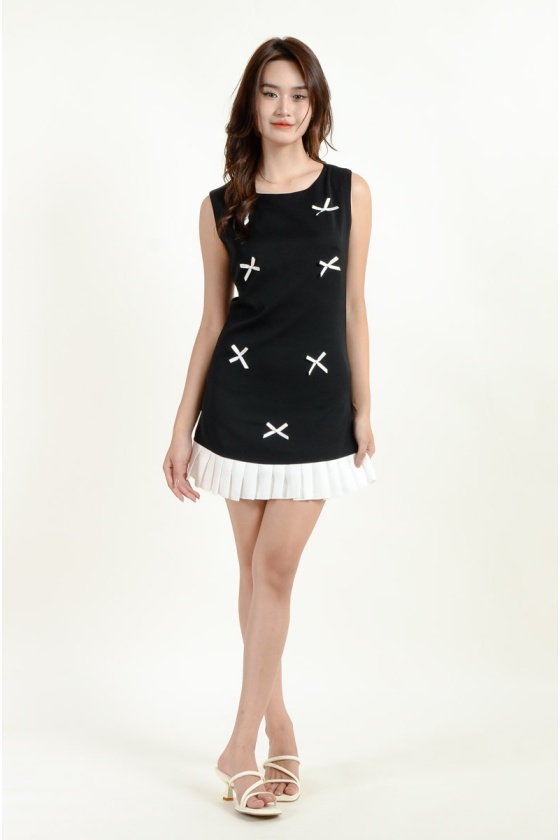 Cassidy Bow Sleeveless Dress