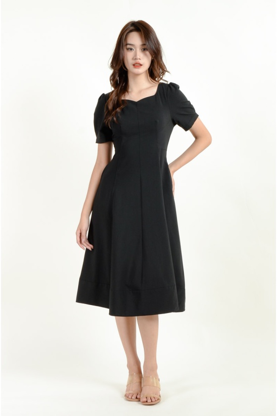 Ainsley Basic Midi Dress