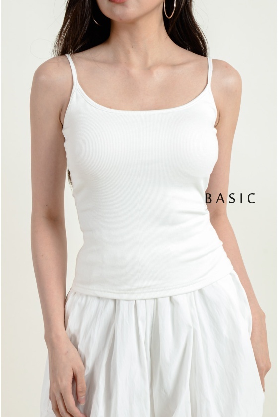 Mallory Padded Singlet - White