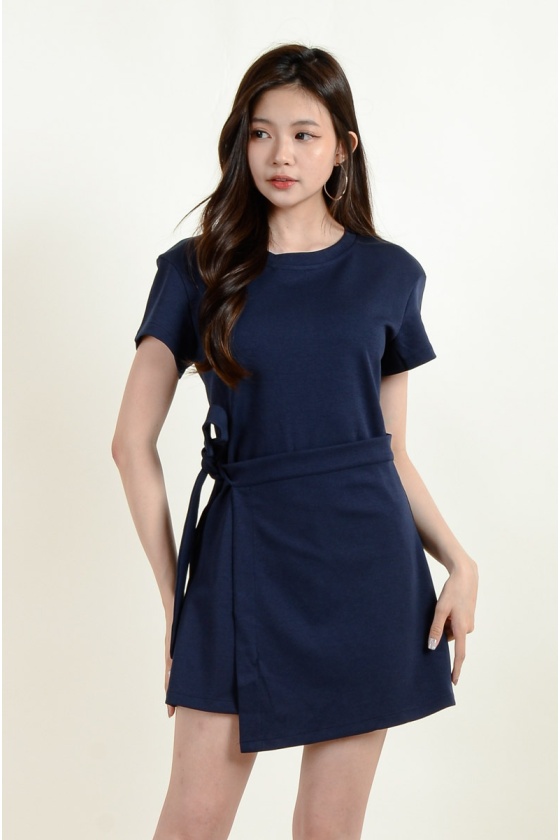Jenna Wrap Dress - Navy