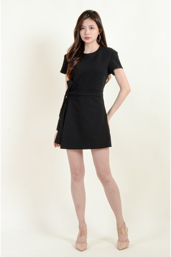 Jenna Wrap Dress - Black