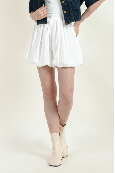 Amalia Bubble Shorts - White