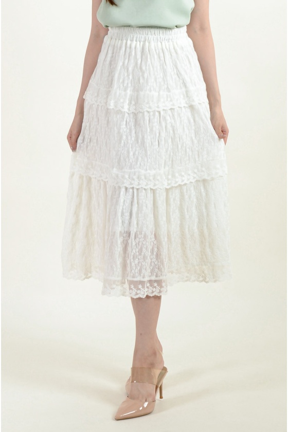 Alexa Lace Maxi Skirt