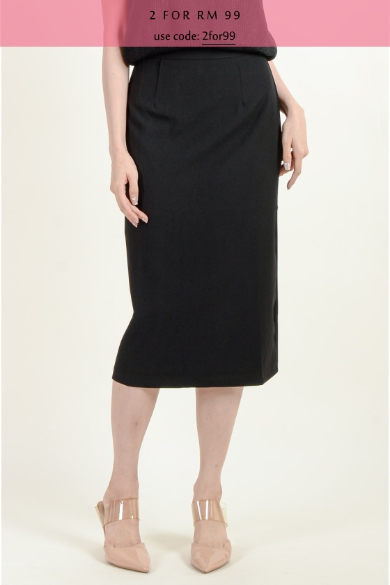 Melany Pencil Skirt - Black