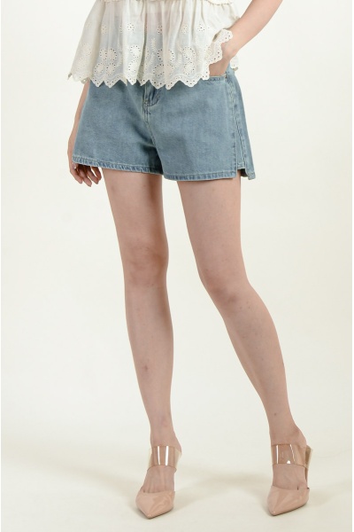 Kaitlyn Denim Shorts - Blue