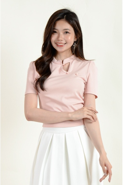 Leslie Cheongsam Tee - Pink