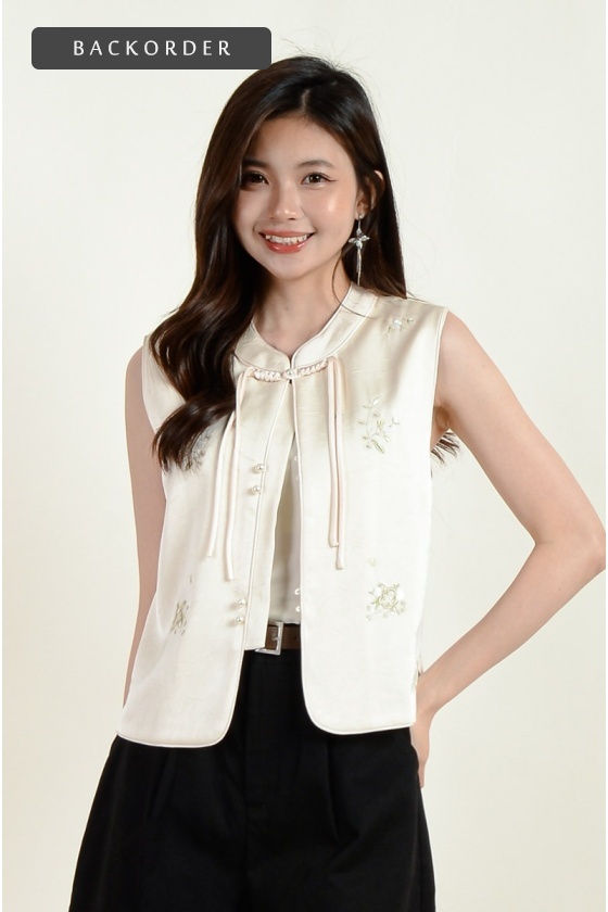 [BackOrder ETA 30 Jan] Irene Tassel Cheongsam Vest