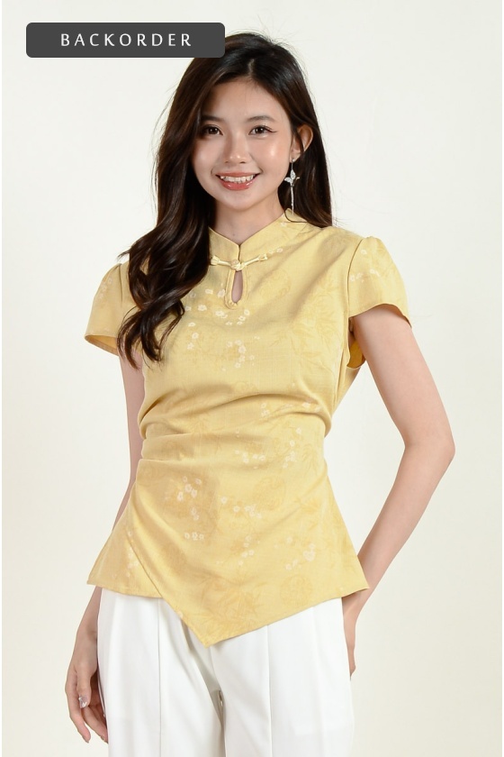 [BackOrder ETA 30 Jan] Murphy Asymmetrical Cheongsam Top