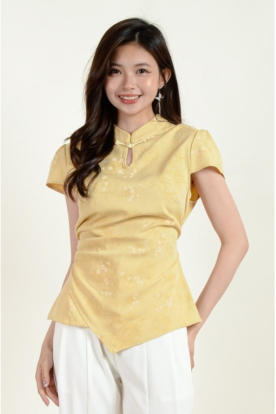 Murphy Asymmetrical Cheongsam Top