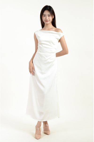 Karsyn Toga Mermaid Dress - Cream