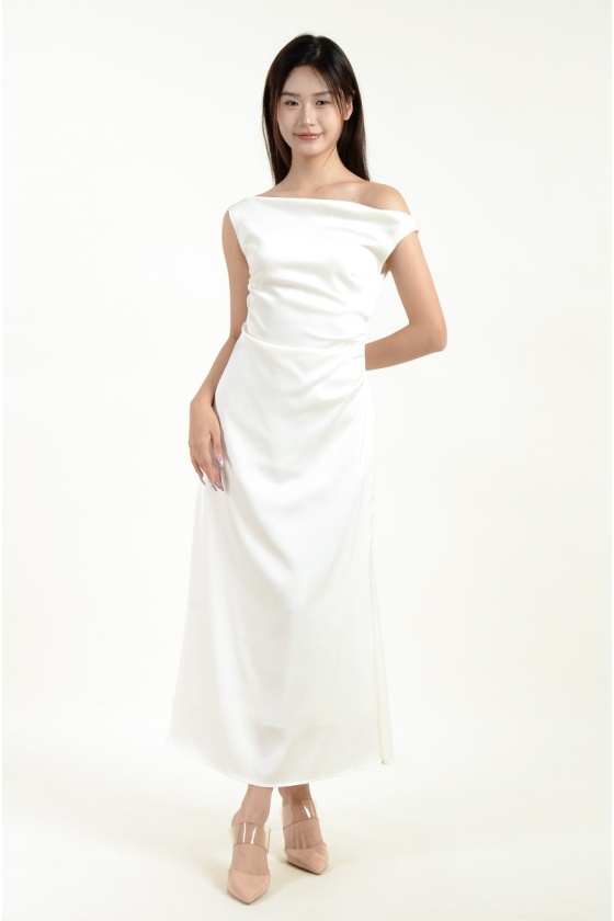 Karsyn Toga Mermaid Dress - Cream