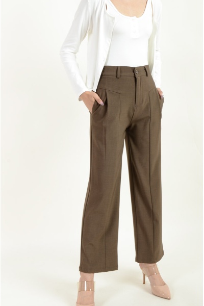 Zelda Palazzo Pants - Coffee