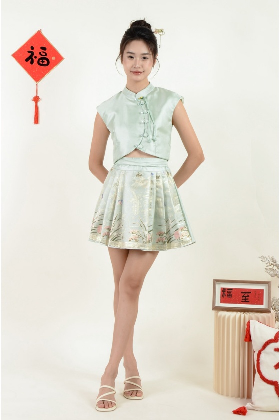 Macy MaMian Cheongsam Setwear - Mint