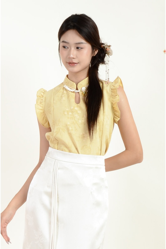 Amayah Flute Sleeve Top