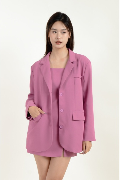 Lara Oversize Blazer - Rose