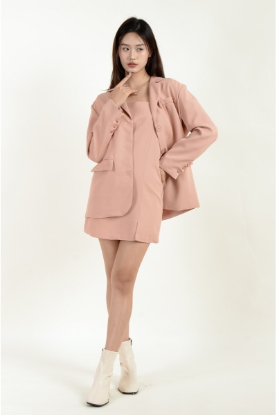 Lara Oversize Blazer - Pink