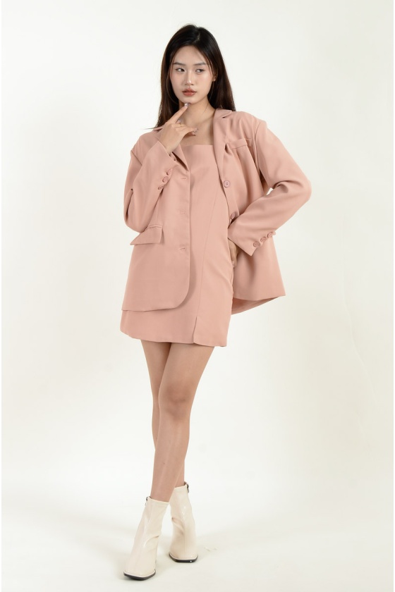 Lara Oversize Blazer - Pink