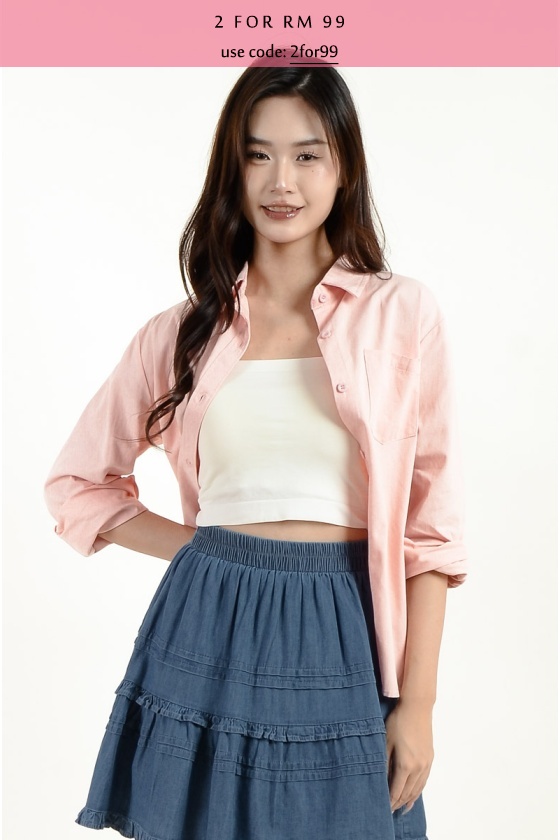 Liv Oversize Shirt - Pink