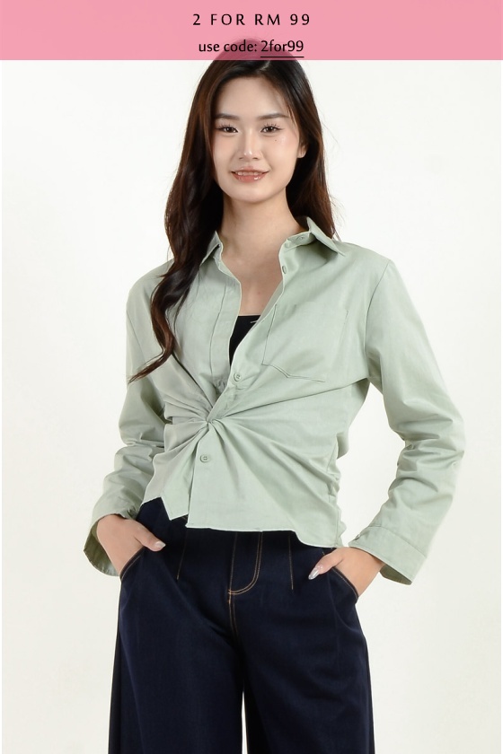 Liv Oversize Shirt - Mint