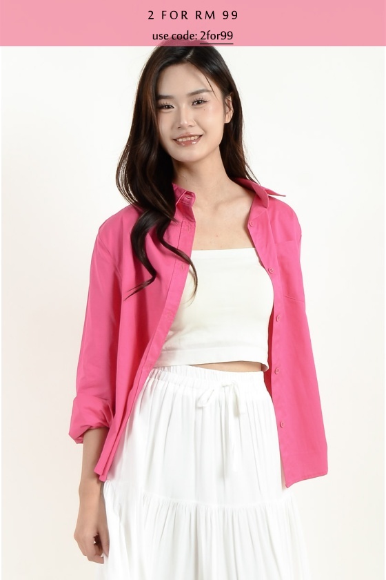 Liv Oversize Shirt - Rose