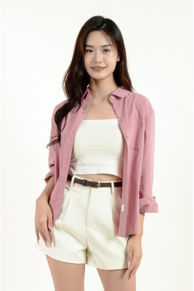 [BackOrder ETA 25 June] Liv Oversize Shirt - Mauve