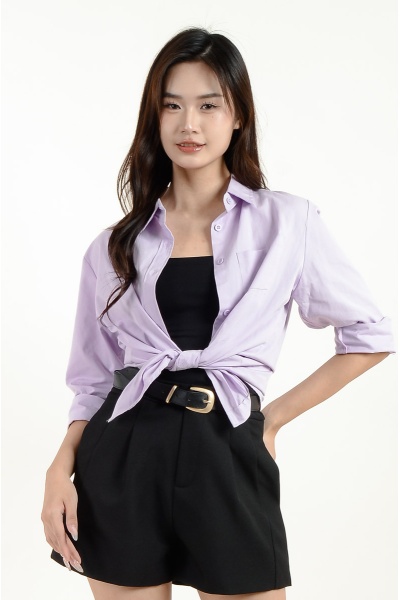 Liv Oversize Shirt - Light Purple