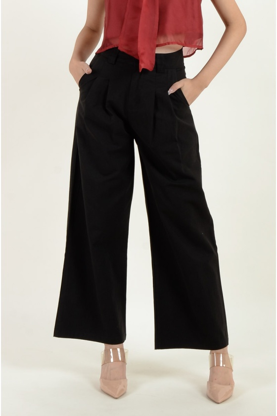 Jenesis Palazzo Pants - Black