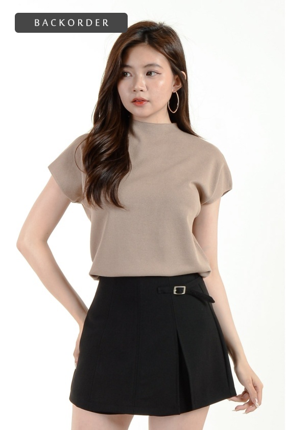 [BackOrder ETA 25 June] Marlowe -5C Cooling Knitted Top - Brown