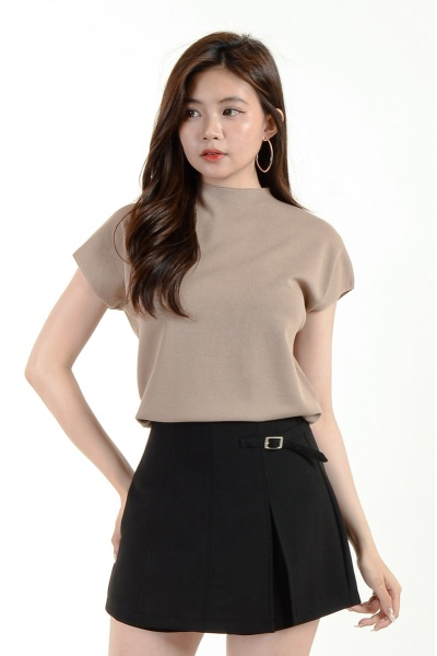 [BackOrder ETA 25 June] Marlowe -5C Cooling Knitted Top - Brown