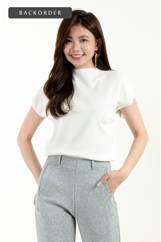 [BackOrder ETA 25 June] Marlowe -5C Cooling Knitted Top - White
