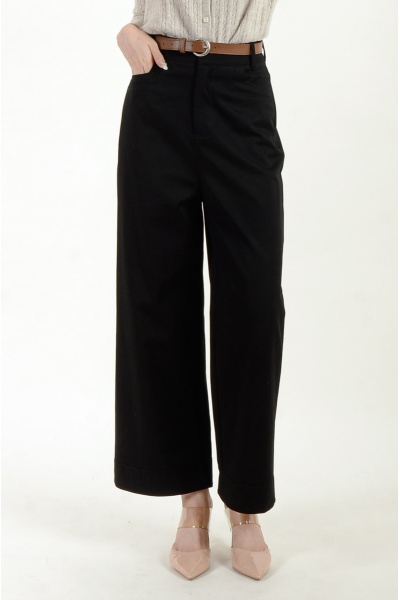 Monica Straight Leg Pants - Black