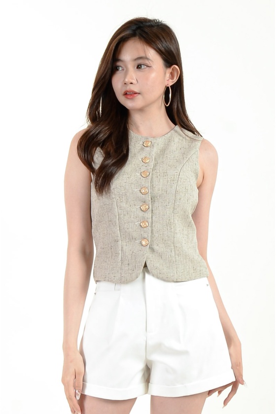 Joelle Button Vest