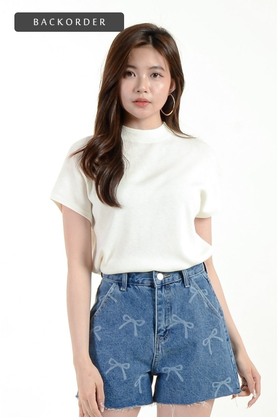 [BackOrder ETA 15 Oct] Zoya Knitted Top - White