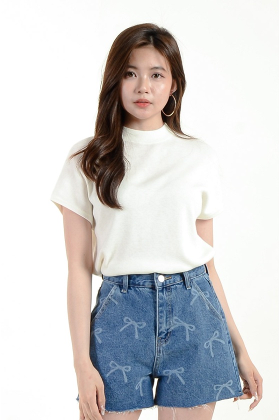 Zoya Knitted Top - White
