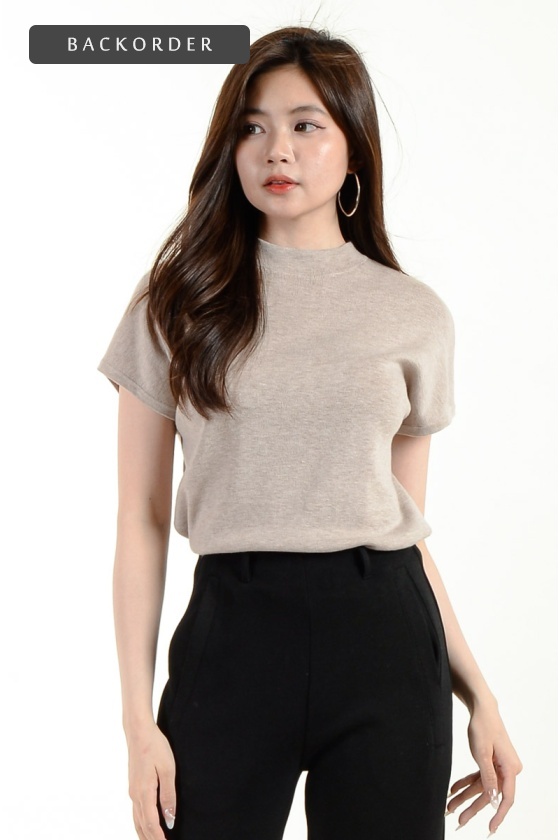 [BackOrder ETA 15 Oct] Zoya Knitted Top - Malt