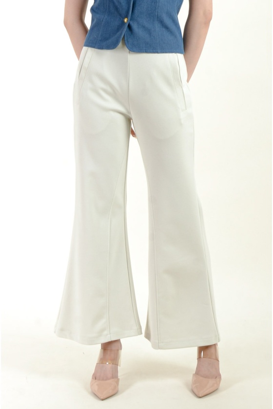 Aya Trumpet Pants - Beige