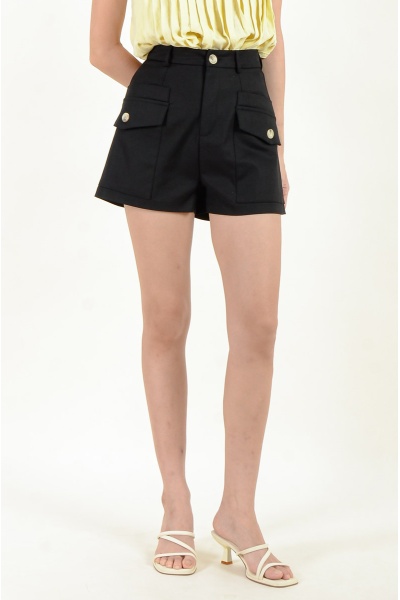 Emma Pocket Shorts - Black