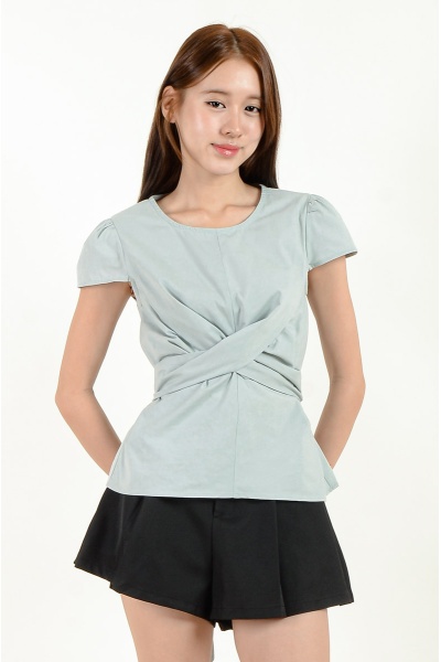 Harmony Twisted Top - Mint