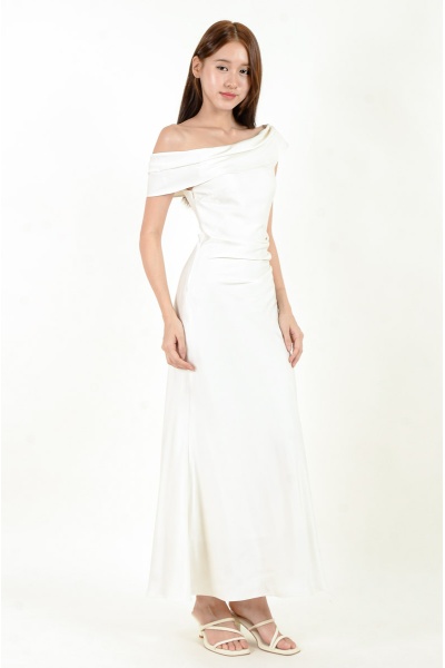 Katelyn off Shoulder Ruched Dress