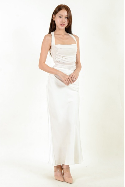 Jaylani Halter Dress - Cream