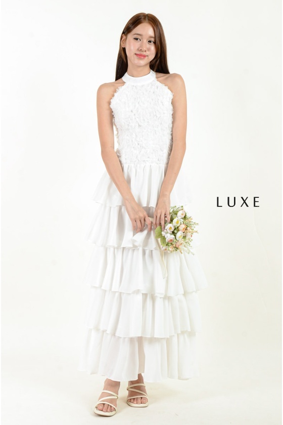 Anabelle Halter Layered Dress