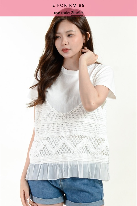 Cierra Crochet Two Piece Top