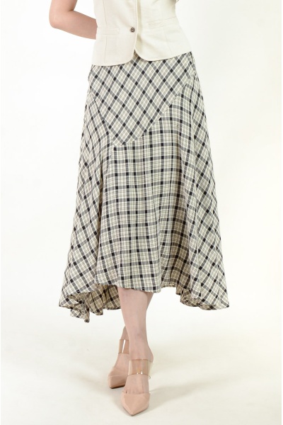Johanna Checker Skirt