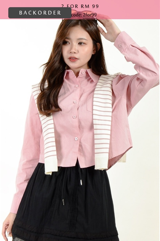 [BackOrder ETA 15 Oct] Daniella Shirt with Cape