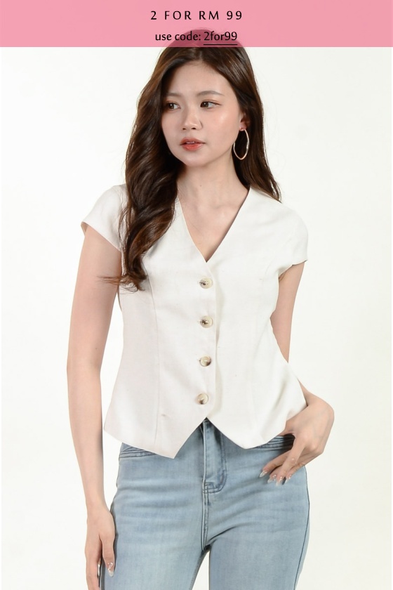 Luna Button Vest