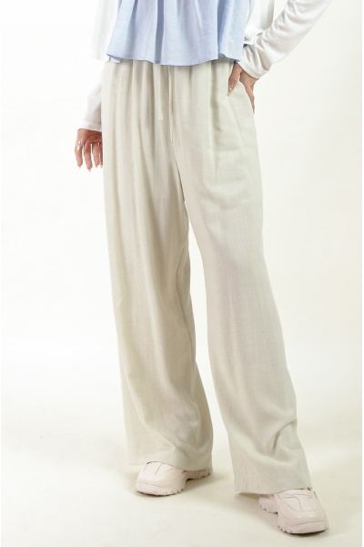 Celia Linen Lazy Pants - Beige