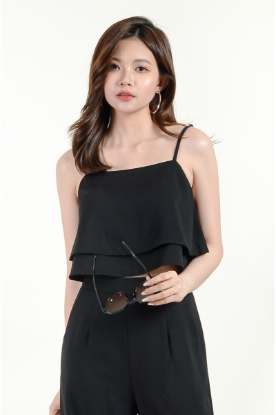 Reuben Layered Top - Black