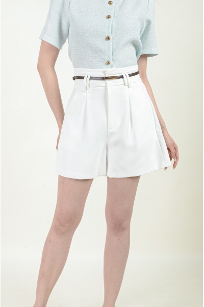 Larissa Bermuda Shorts - White