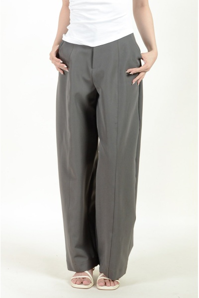 Macey Barrel Pants - Grey