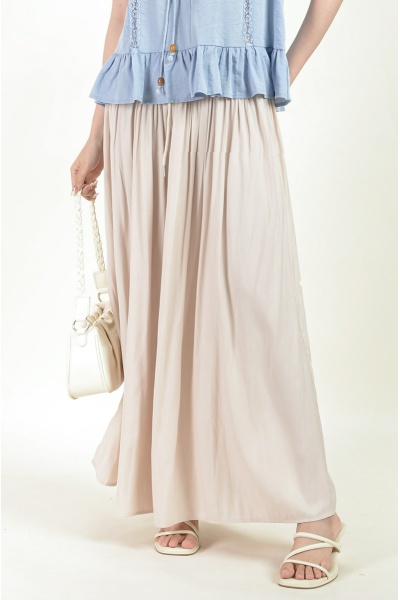 Haven Palazzo Pants - Beige